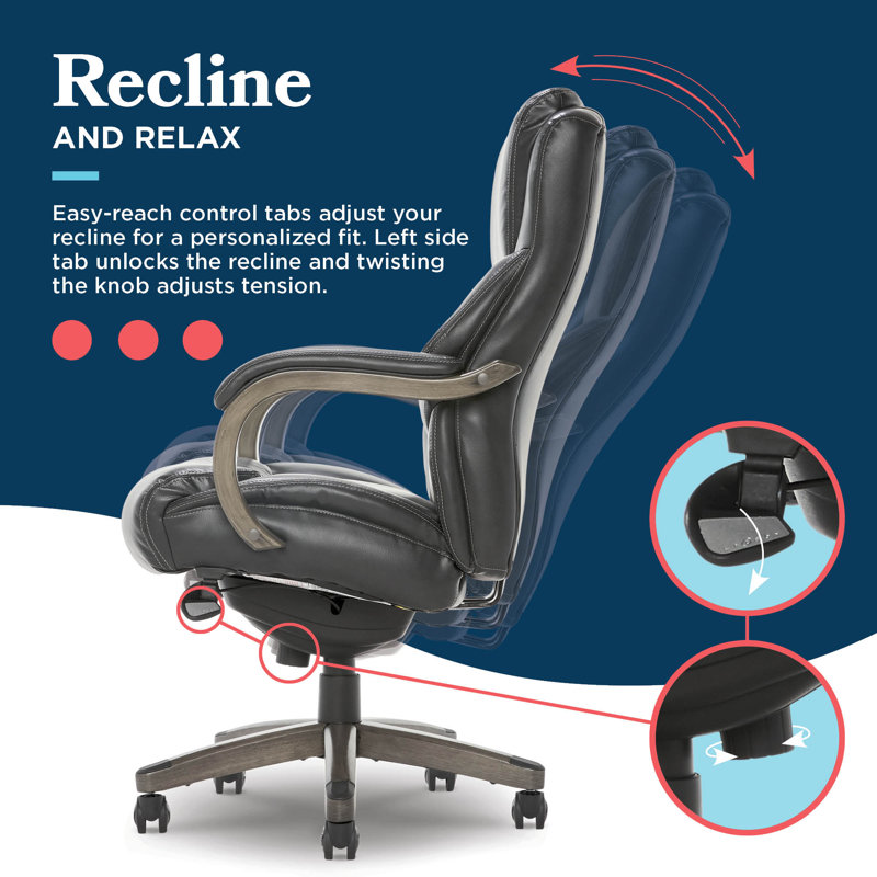 La-Z-Boy Delano Big & Tall Executive Office Chair, Ergonomic